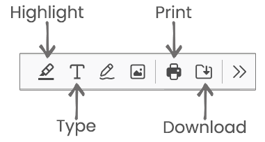 PDF annotator menu image